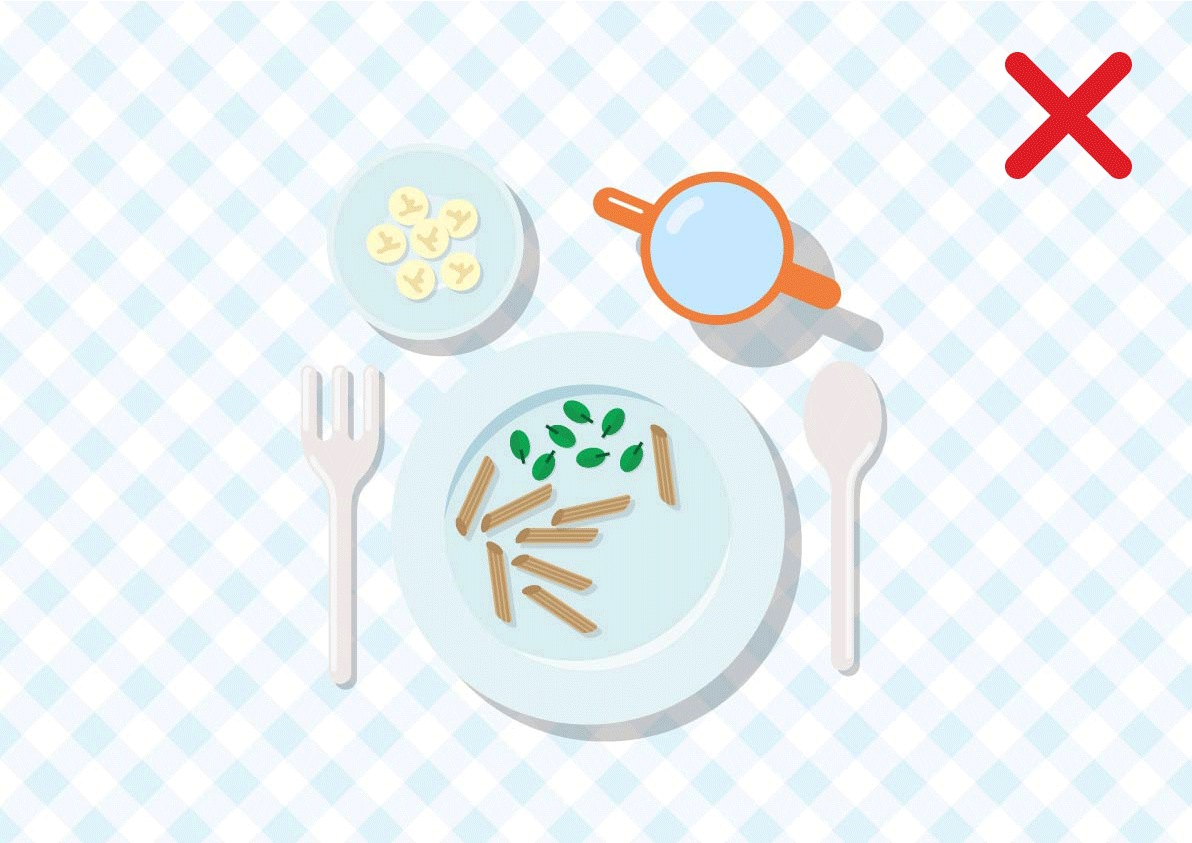 Imagen animada de una comida con nueces